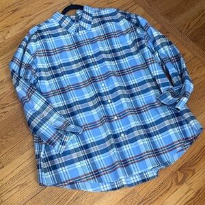 Brooks Brothers Blue Plaid Casual Shirt